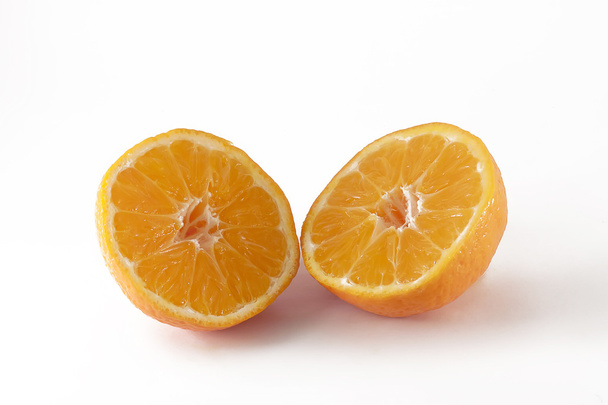 Tangerine slices on white - Fotografie, Obrázek