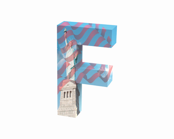 Шрифт NYC capital F render
 - Фото, изображение