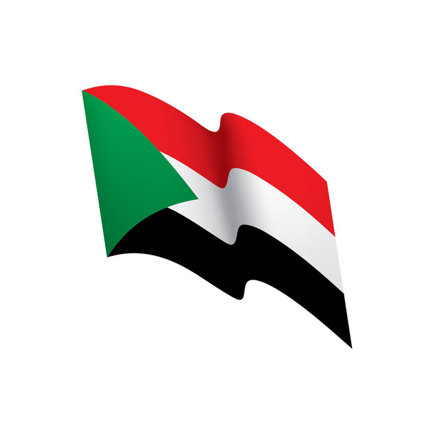 drapeau soudan, illustration vectorielle - Vecteur, image