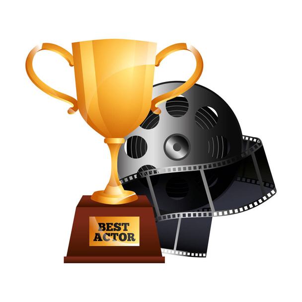 найкращий актор золотий трофей кубок нагороди котушковий фільм
 - Вектор, зображення
