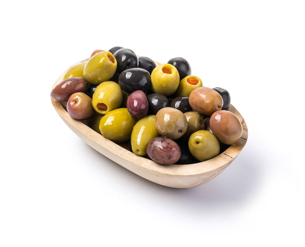 A fekete és zöld olívabogyóval - Fotó, kép