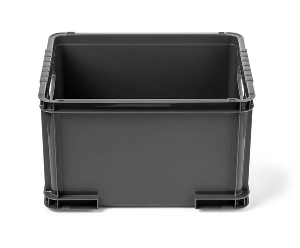 boîte en plastique noir isolé
 - Photo, image