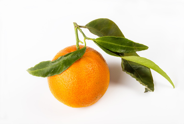 Fresh juicy mandarin fruit on white - Zdjęcie, obraz
