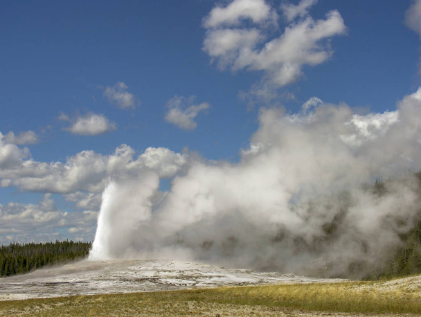 Vieux geyser fidèle dans le parc national Yellowstone
 - Photo, image