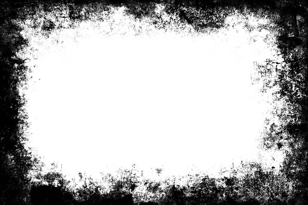 Черный гранж текстуры рамка над белым
 - Фото, изображение