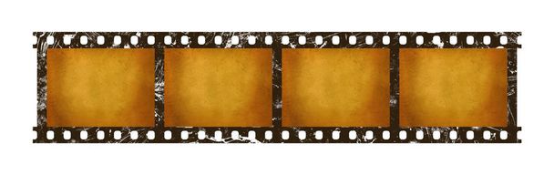 Old vintage retro 35 mm film strip frames - Photo, Image
