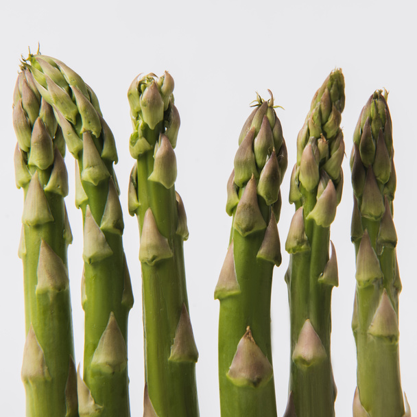 green raw asparagus isolated on white background  - Foto, Imagem