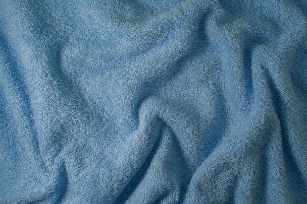 textúra a háttér kék törülköző - Fotó, kép