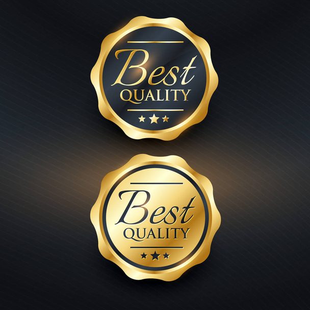 best quality golden label vector design - Vector, imagen