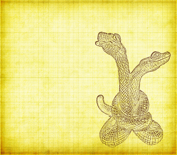 Chińska kaligrafia 2013 - rok węża - Zdjęcie, obraz