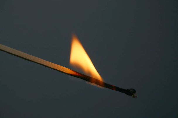 Burning Match close up shot - Foto, immagini