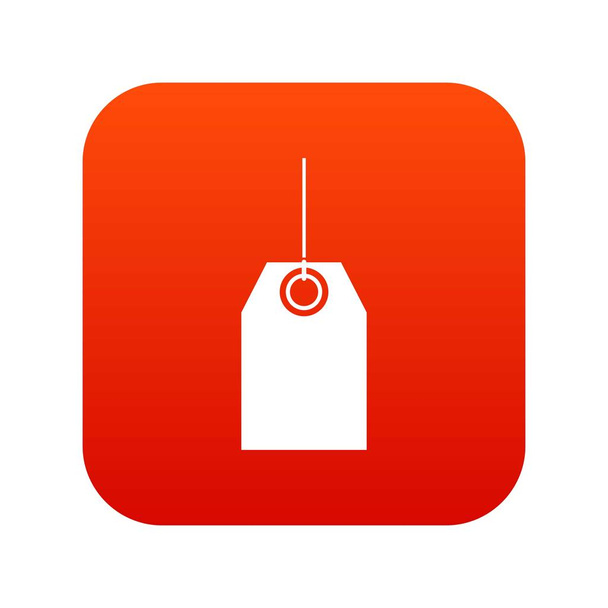 Etiqueta negra icono rojo digital
 - Vector, Imagen