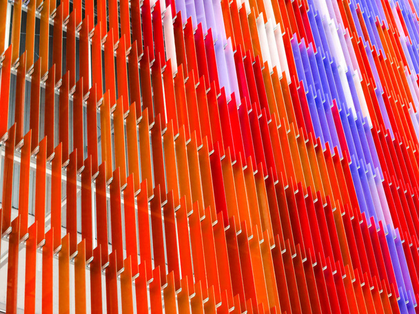 lámina de plástico acrílico interior y exterior de color naranja purp
 - Foto, imagen