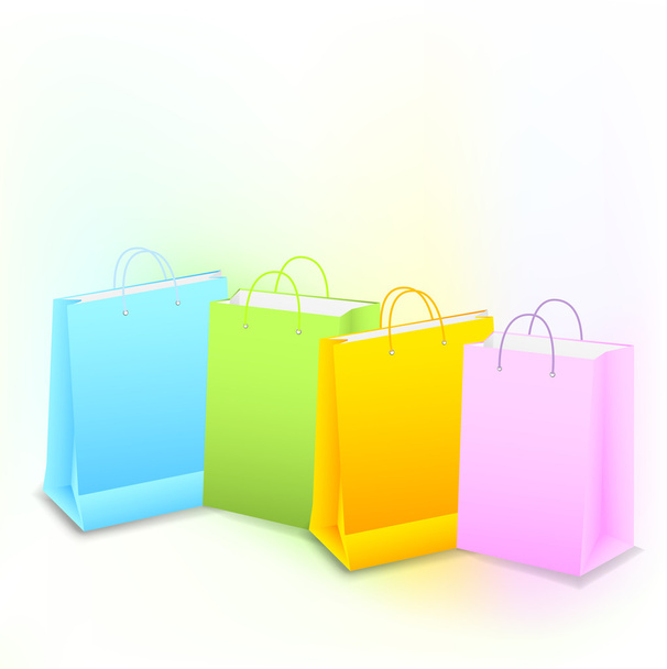 Background with shopping bags - Vector, Image