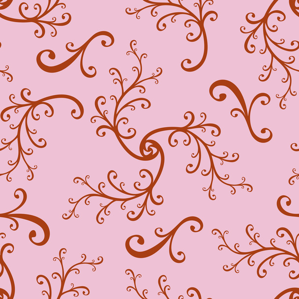 Seamless curled repeat pattern - Vetor, Imagem