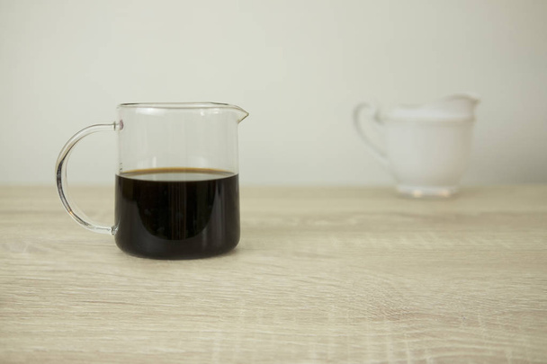 Koffie en melk Jar - Foto, afbeelding