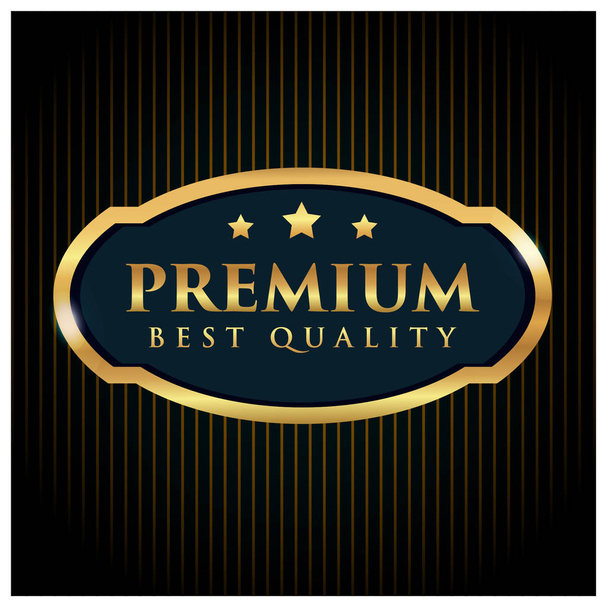 Gold premium Najlepsza jakość wektor Odznaka dla biznesu - Wektor, obraz