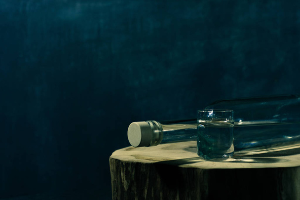 Conceptual composition, alcohol drink in a glass.  - Foto, Imagem