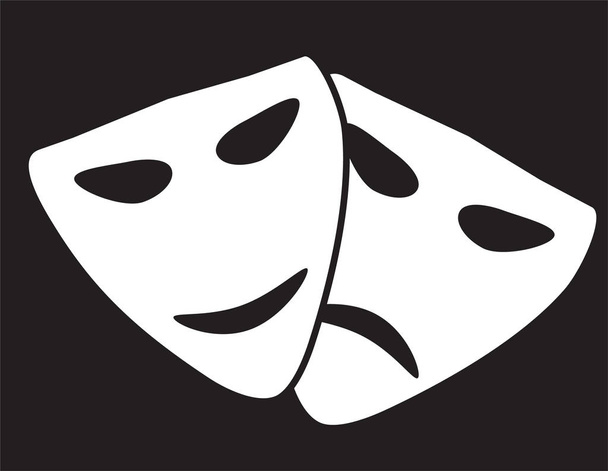 Theater masks. Vector art - Vector, Image