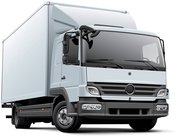 Camião de entrega europeu
 - Vetor, Imagem