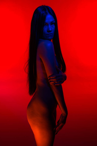 Filipina in blue and red - Photo, image