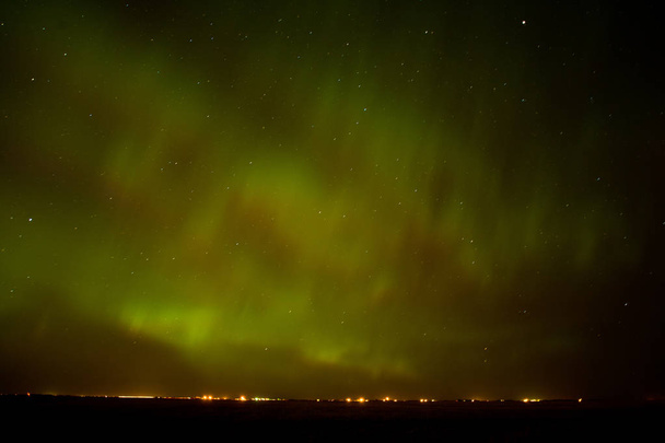 Polární záře poblíž Calgary, Alberta, Kanada - Fotografie, Obrázek
