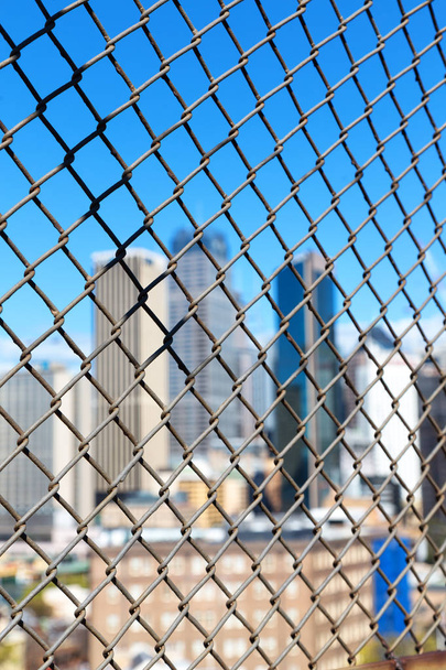 в Австралии Сидней от решетки моста офиса и горизонта города
 - Фото, изображение