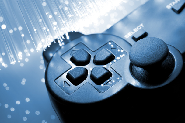 Game controller toned blue - Photo, Image