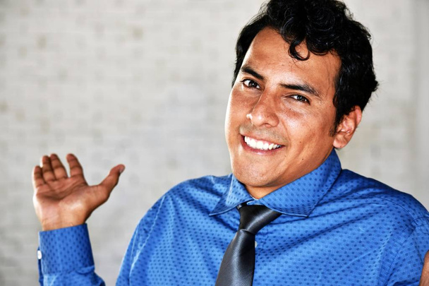 Smiling Adult Business Man Wearing Tie - Valokuva, kuva