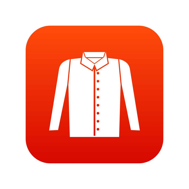 Shirt icon digital red - Vektori, kuva