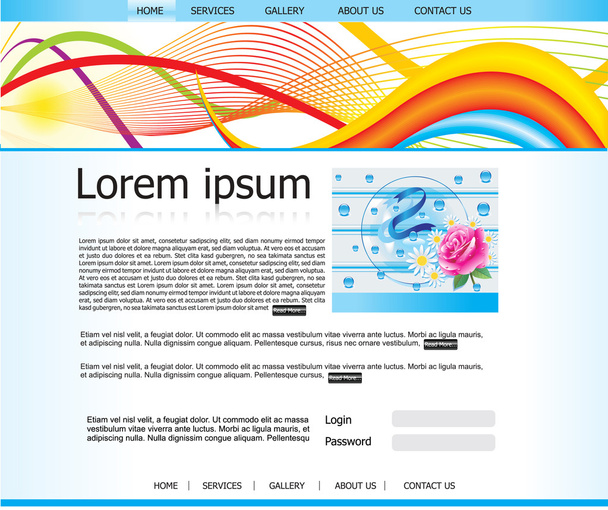 abstract web template - Vector, Image