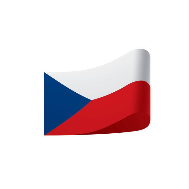 Vlag van Tsjechië, vectorillustratie - Vector, afbeelding
