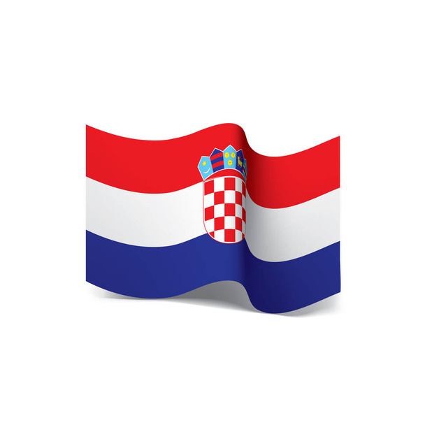 Флаг Хорватии, векторная иллюстрация
 - Вектор,изображение
