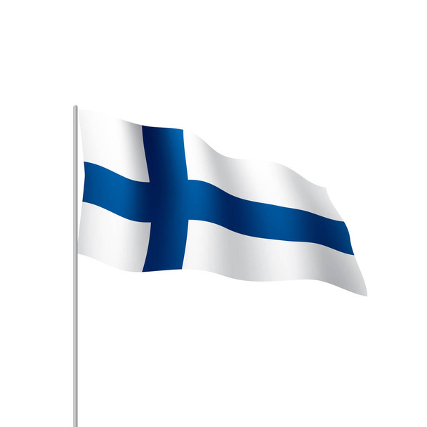 Bandeira da Finlândia, ilustração vetorial
 - Vetor, Imagem