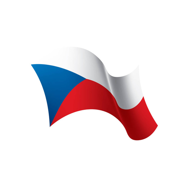 Czechia flag, vector illustration - Vector, Image