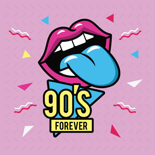 90s forever design - Vector, Image
