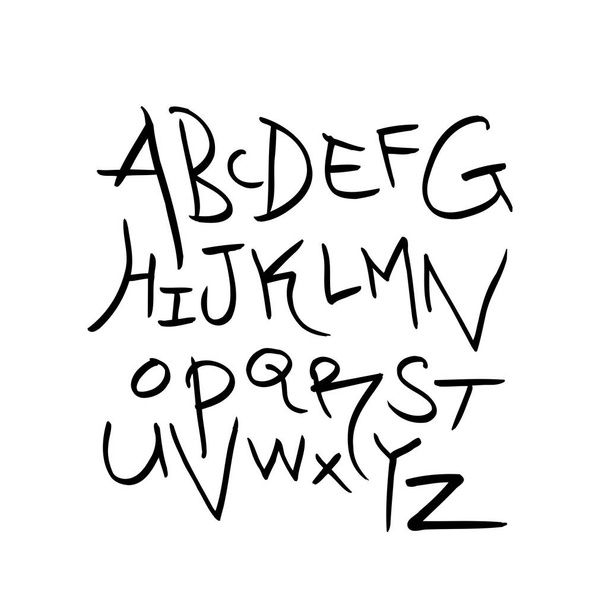 Vector fonts / Handwritten calligraphy  - Vetor, Imagem