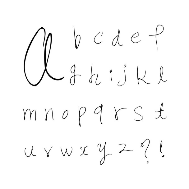 carattere vettoriale / calligrafia scritta a mano  - Vettoriali, immagini