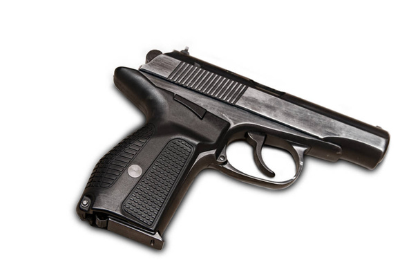 Чорний пістолет, ізольовані
 - Фото, зображення
