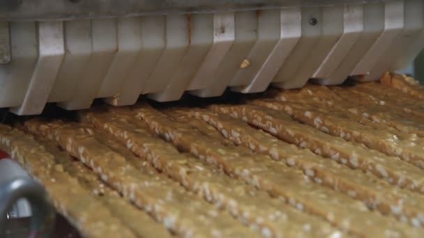 Nougat with nuts of golden color - Footage, Video