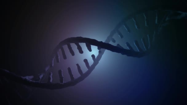 Animált DNS lánc modell. 3D-leképezés - Felvétel, videó