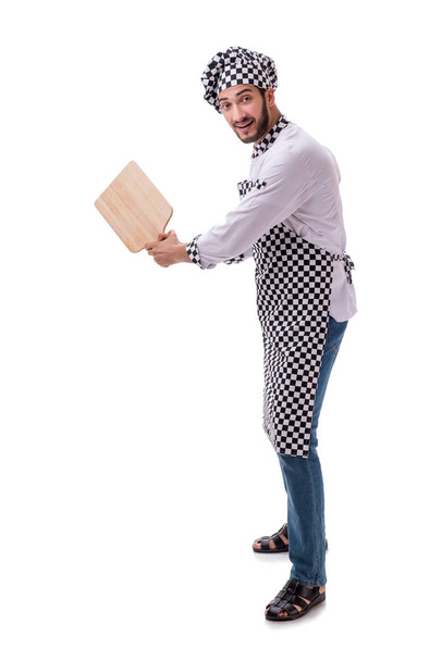 Homme cuisinier isolé sur le fond blanc - Photo, image