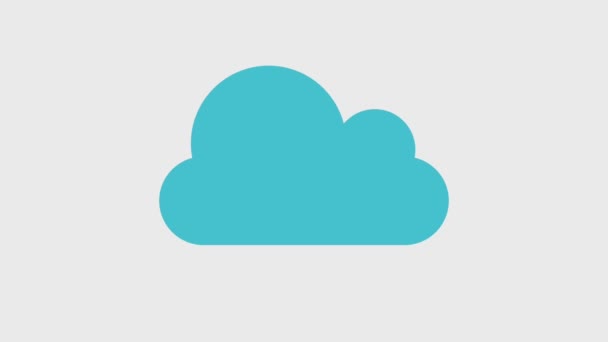 Symbole für Cloud-Speicher - Filmmaterial, Video