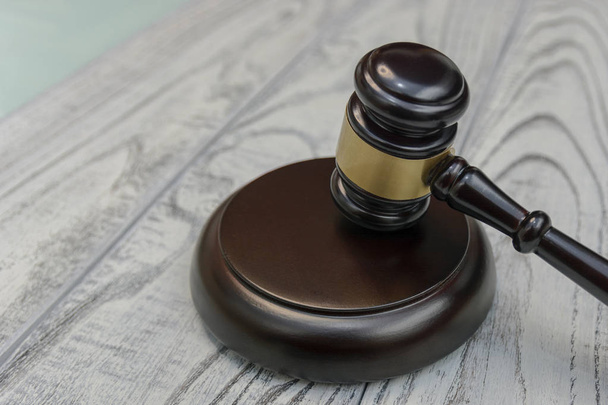 judge gavel on wooden background - Photo, Image