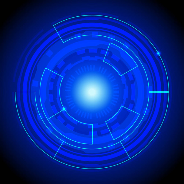 futuristische interface cirkel - Vector, afbeelding