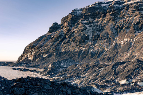 Zimní krajina Skaftafell ledovec - Fotografie, Obrázek