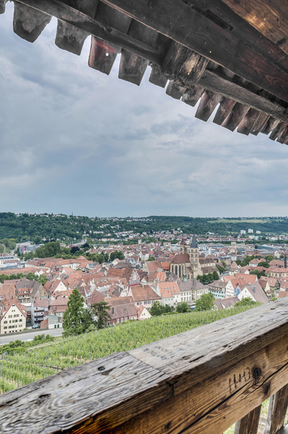 Esslingen am neckar widok z zamku schody, Niemcy - Zdjęcie, obraz