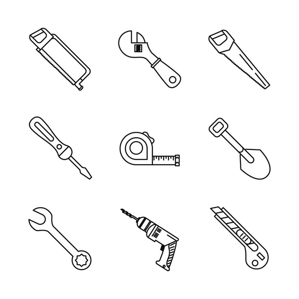 strumenti di costruzione set di icone
 - Vettoriali, immagini