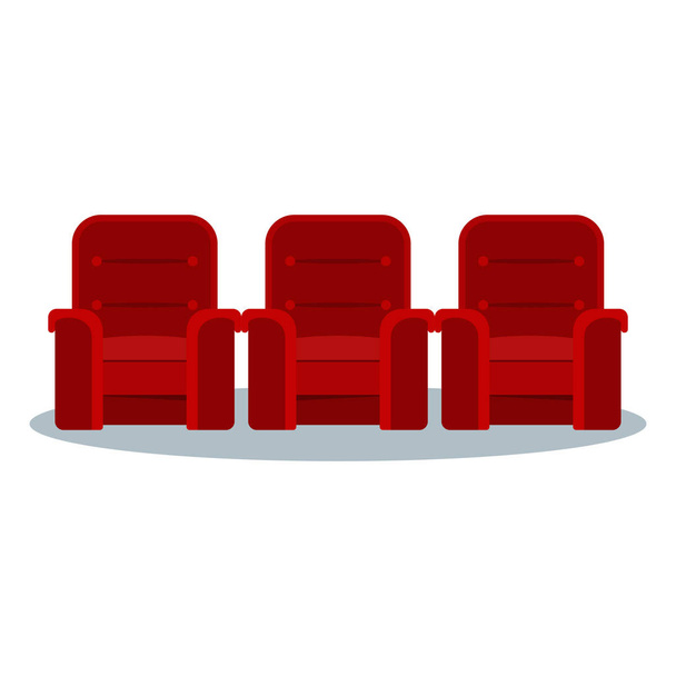 映画赤い椅子 - ベクター画像