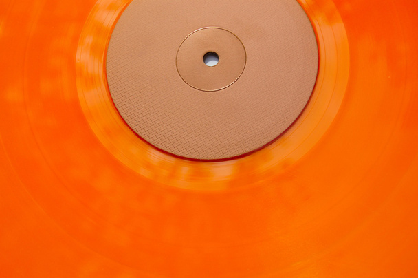 ρεκόρ πορτοκαλί βινύλιο - Φωτογραφία, εικόνα